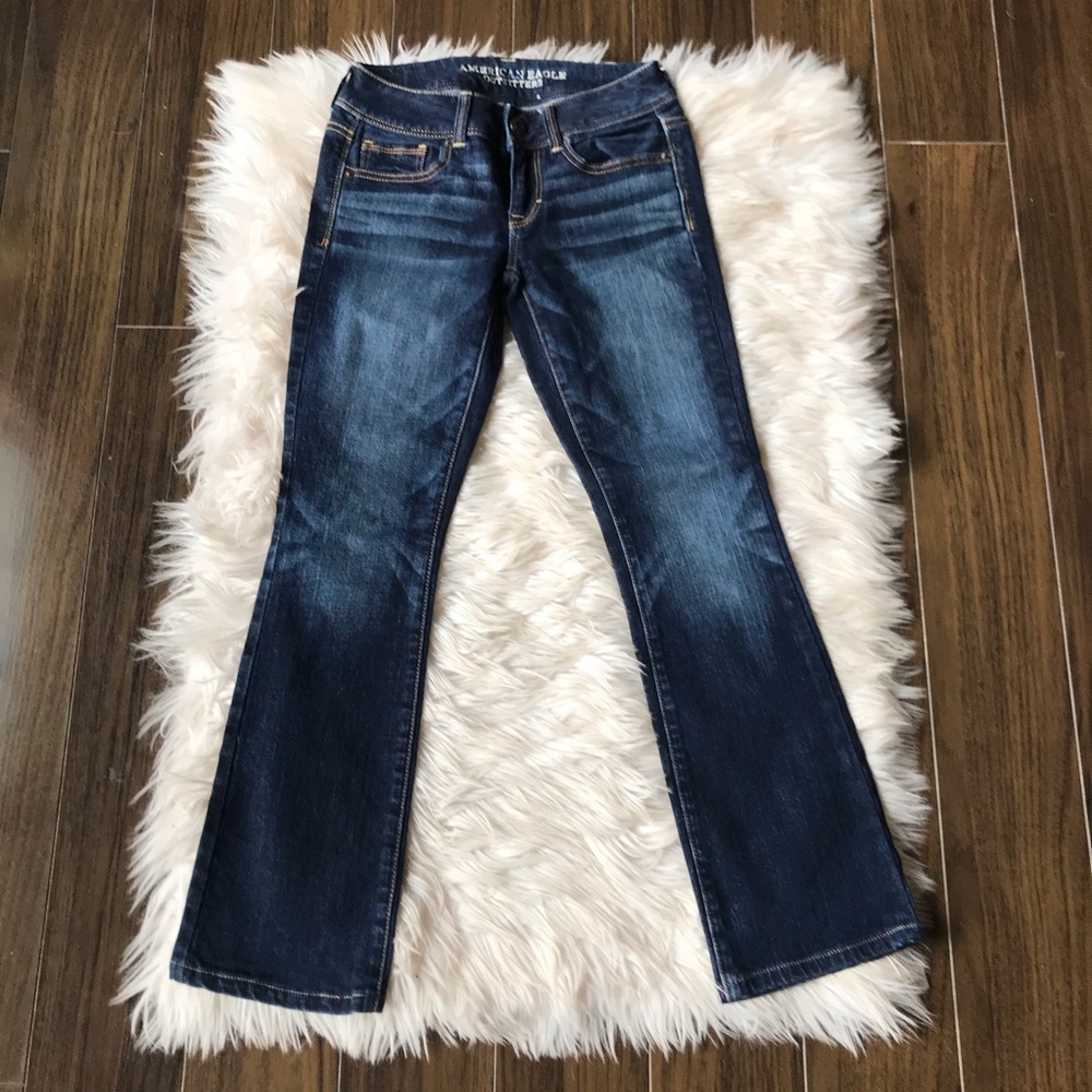 American Eagle Kick Crop Jeans 0 Short